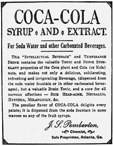 Etichetta originale Coca Cola