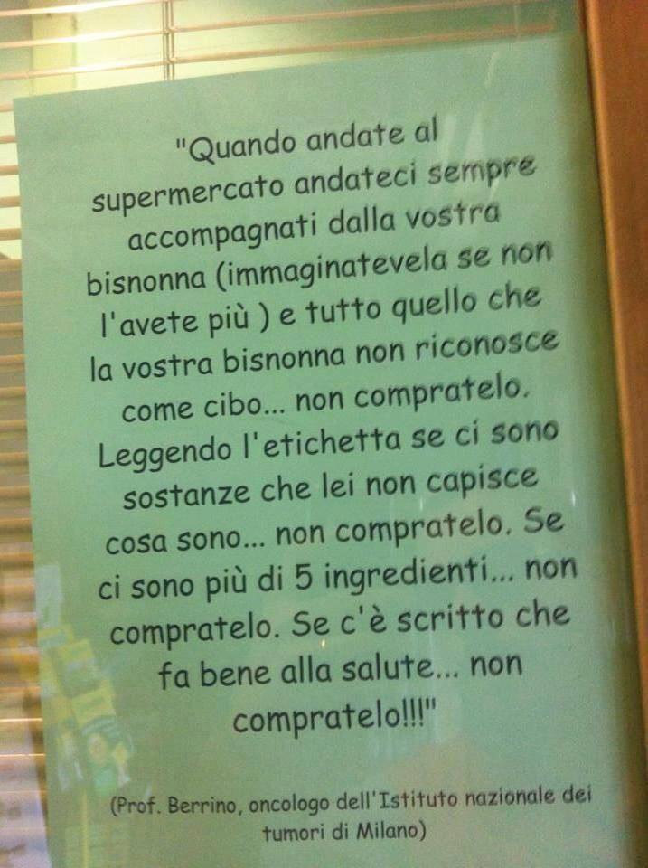 Fai La Spesa Con La Tua Bisnonna Consiglio Del Prof Berrino Autodifesalimentare It