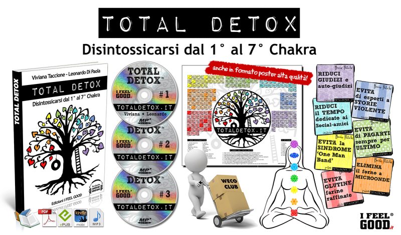 Total Detox, Corso per disintossicarsi dal 1° al 7° Chakra