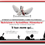 Attestato per gli Allievi di Autodifesa Alimentare