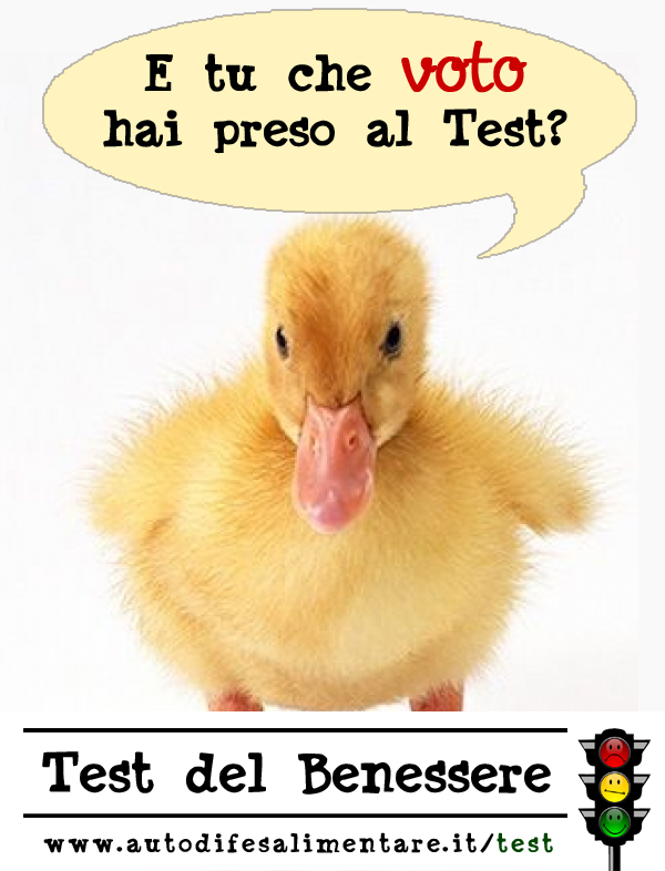 Hai fatto il Test su www.autodifesalimentare.it/test?