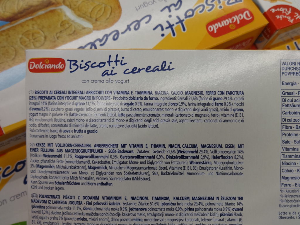 Biscotti ai cereali inesistenti